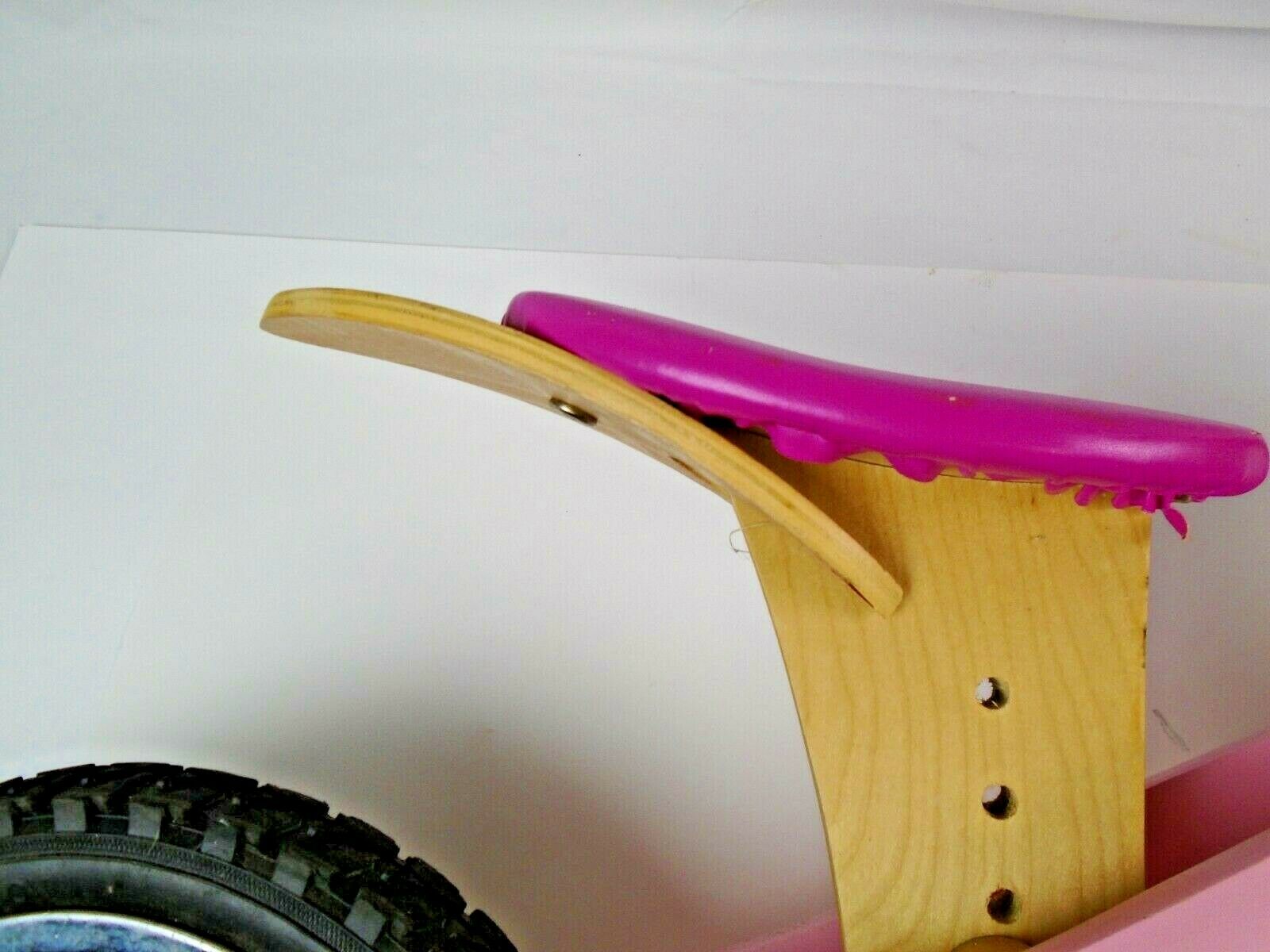 Smart Gear Toddler Balance Bike Pink Wooden Bicycle First Bicycle - Fresh Stock Dated February 2026