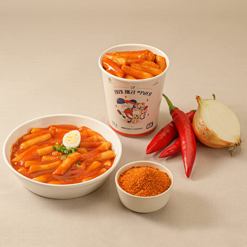 MIMI Tteokbokki Sweet  Spicy Authentic Korean Flavor Rice Cake Instant 떡볶이. - Fresh Stock Dated December 2025