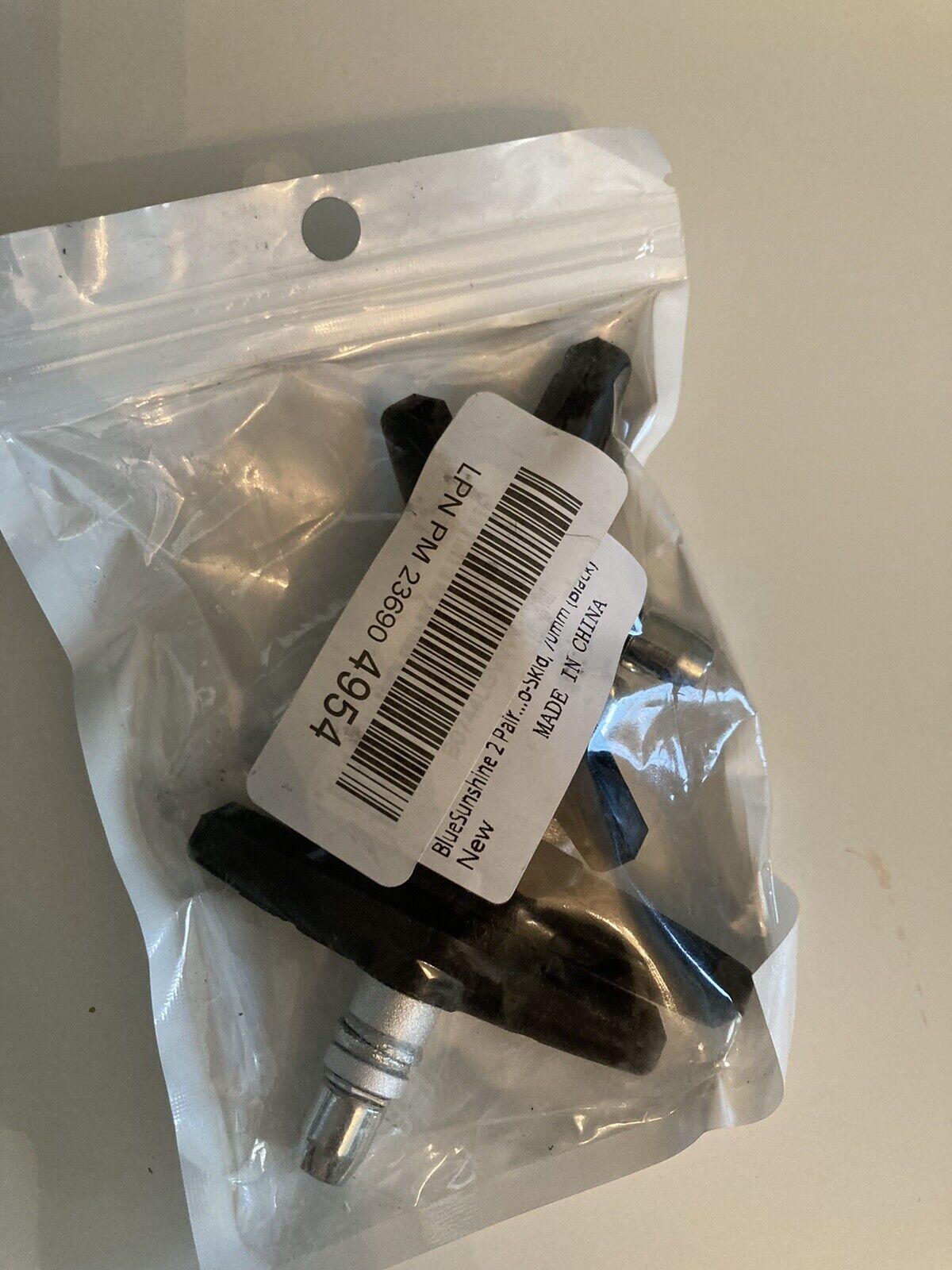 2 Pairs ( 4 Pieces) bike bicycle rubber v brakes Blue Sunshine Brand 70 MM - Fresh Stock Dated February 2026