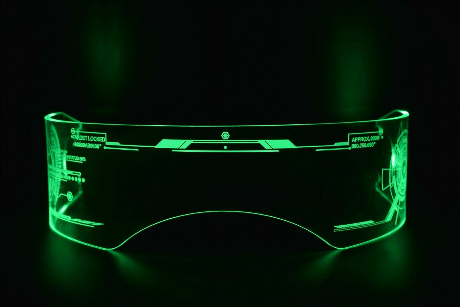 Fursuit Furry Costume LED Visor Glasses Cyberpunk Tron CyberGoth Goggles Cosplay - Fresh Stock Dated December 2025