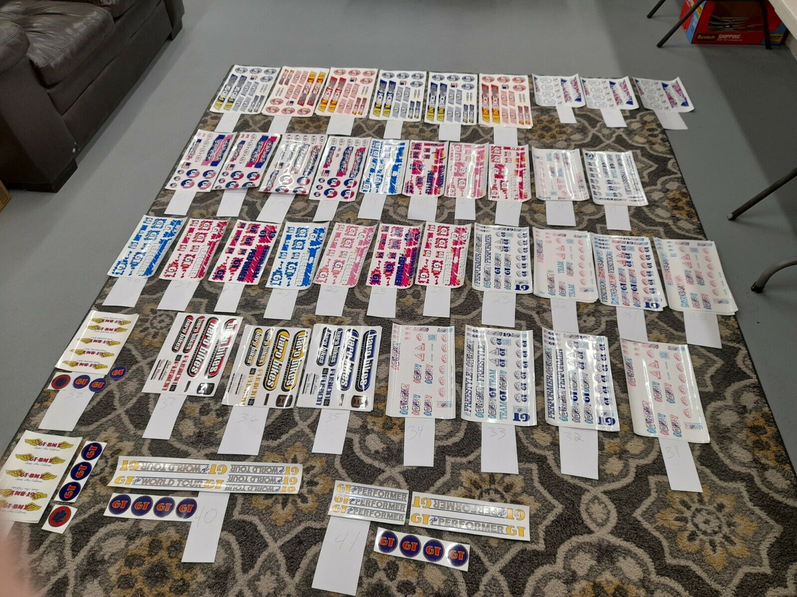 GT Performer Decal set Pro Freestyle Tour Dyno Haro Hutch Redline Mongoose - Fresh Stock Dated December 2025