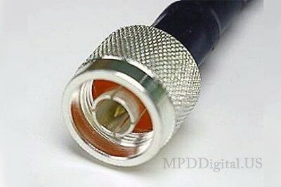 10 Ft LMR 400 WRT-54G Router Antenna coax Cable N Male  RP-TNC male 10 Ft - Fresh Stock Dated December 2025
