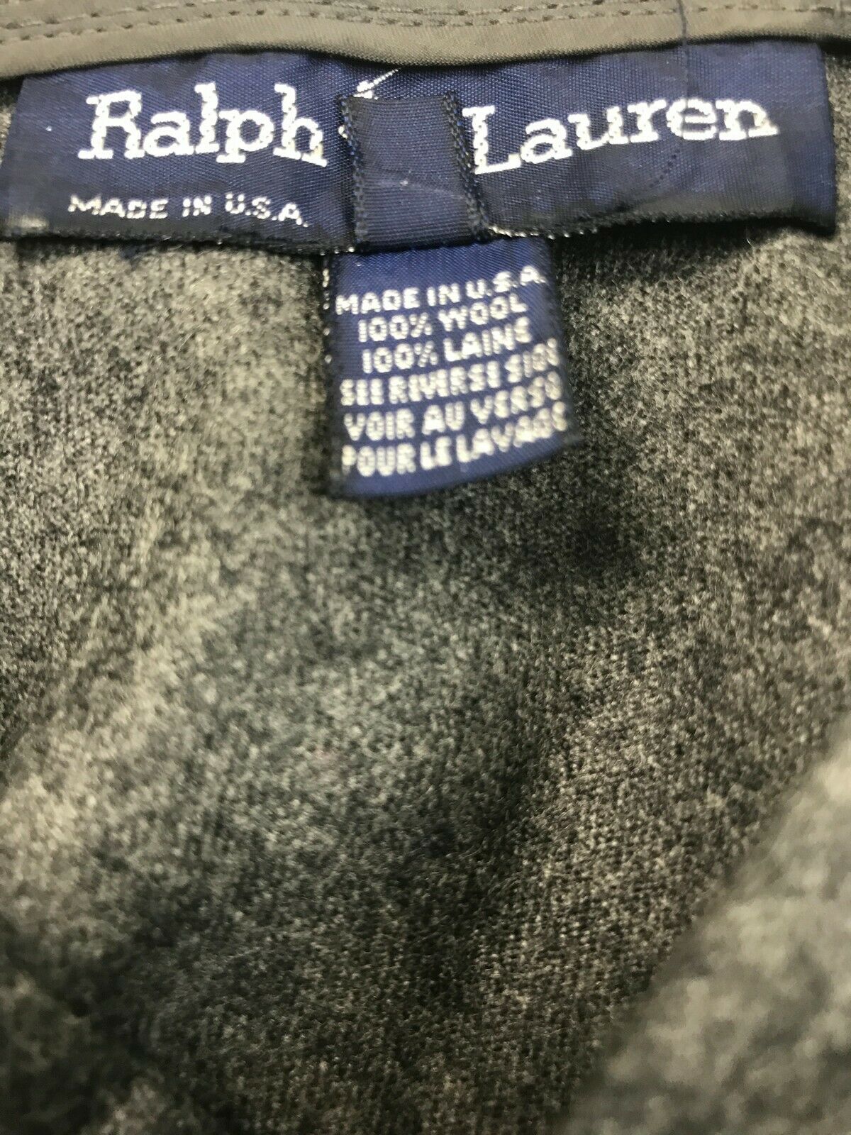 Vintage Women’s Polo Ralph Lauren Gray Wool Unlined Full Skirt w/Pockets Size 10 - Fresh Stock Dated December 2025