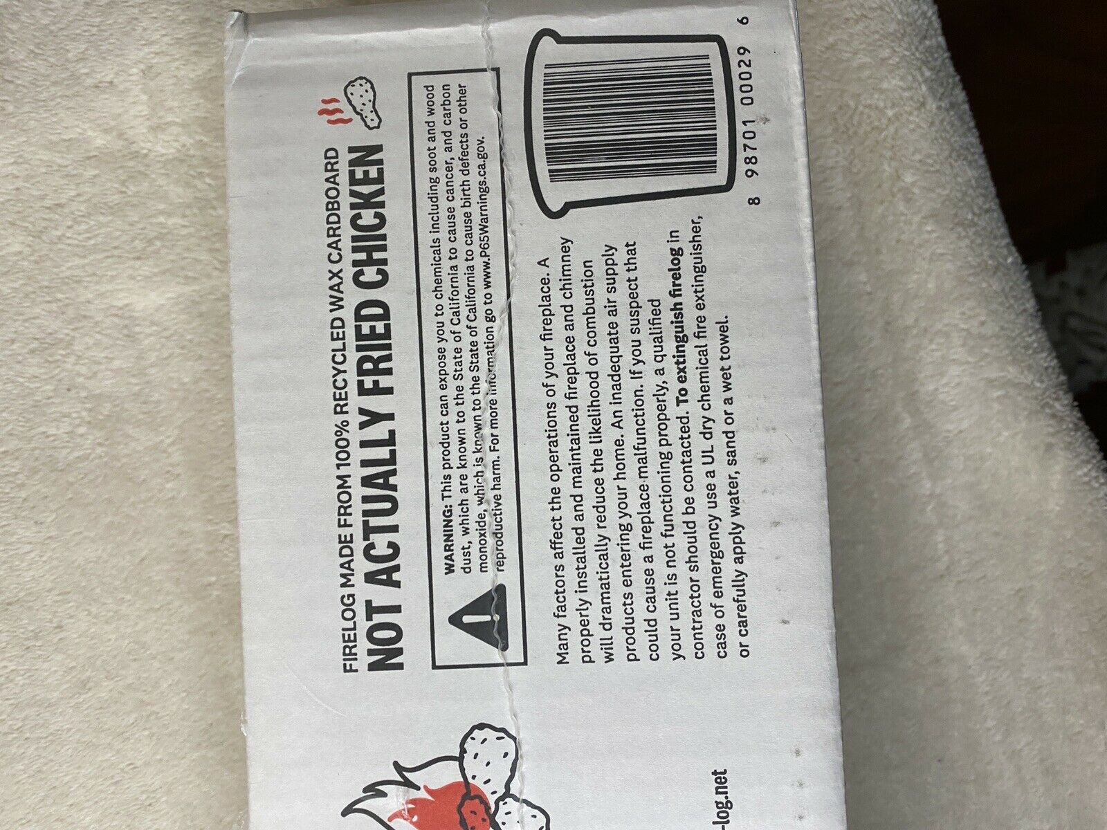 NEW KFC Fire Wood Log with 11 Herbs & Spices - Simply Light and Enjoy The Aroma - Fresh Stock Dated December 2025