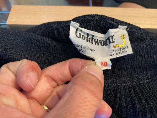 VINTAGE 1960s GOLDWORM Long Black pleated skirt - Fresh Stock Dated December 2025