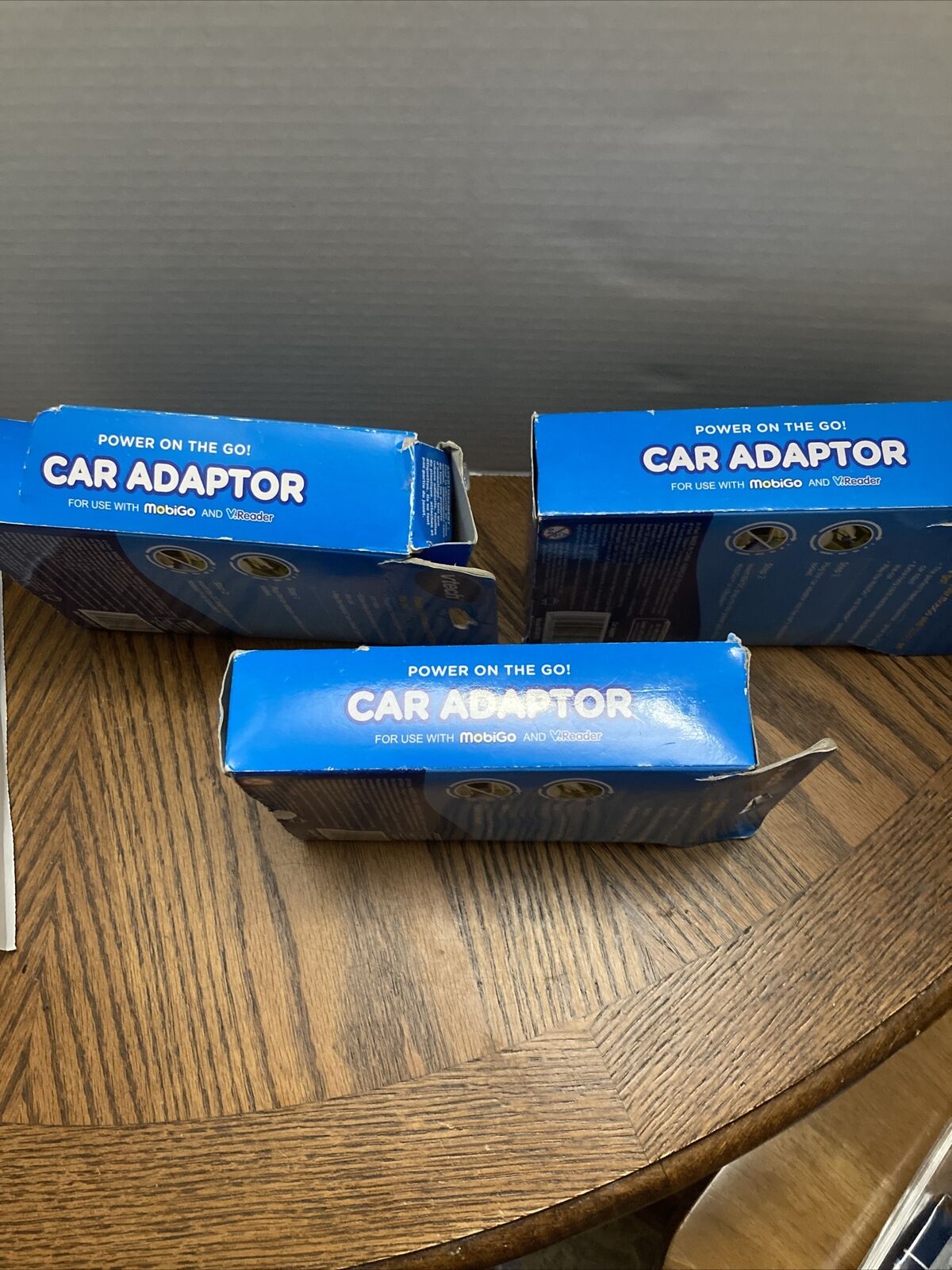 Lot of 3 VTech Car Chargers Adaptors MobiGo & V Reader NEW Model #80-091310 - Fresh Stock Dated February 2026