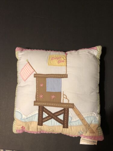 Pottery Barn Kids Hawaiian Surfer Girl 12”x 12” Decorative Pillow Room Decor - Fresh Stock Dated December 2025