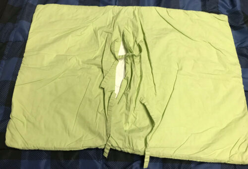 Pottery Barn Kids  FLORAL GREEN BORDER STANDARD PILLOW SHAM COVER  EUC - Fresh Stock Dated December 2025