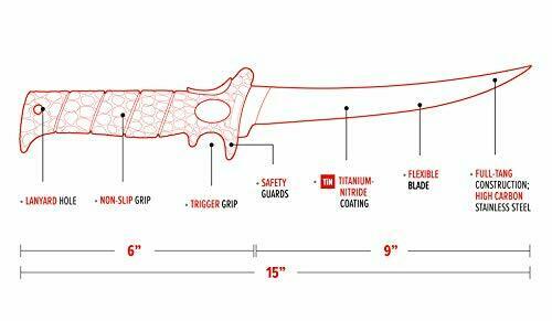 Bubba Blade BB1-9TF 9 In. Tapered Flex Fillet Knife w/ Sheath NEW - Fresh Stock Dated December 2025