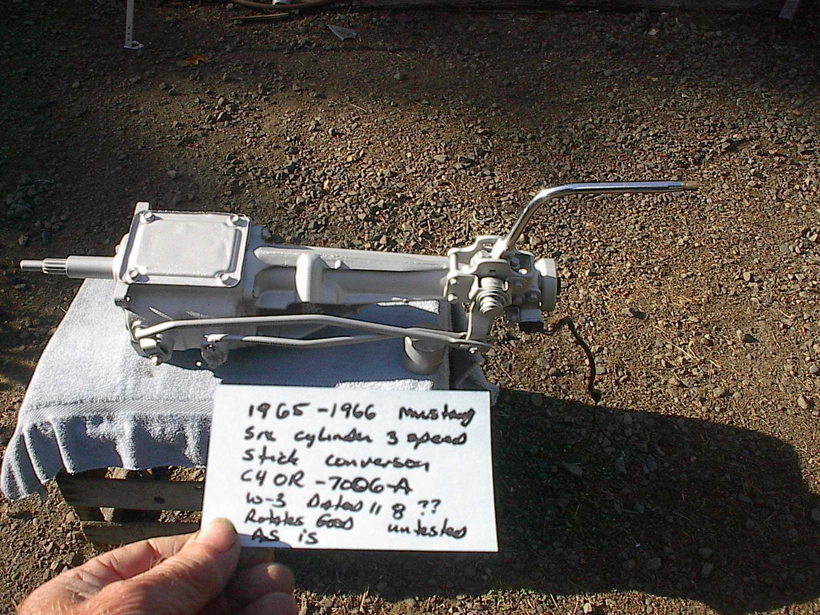 Factory 1966 mustang 3 speed on the floor set up from 200 six cylinder. - Fresh Stock Dated February 2026