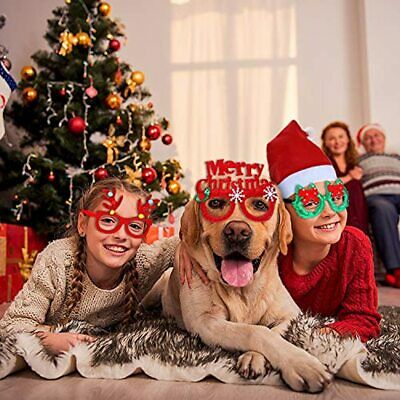 BBTO 18 Pieces Christmas Costume Decorations Glitter Glasses Eyeglasses Frame - Fresh Stock Dated February 2026