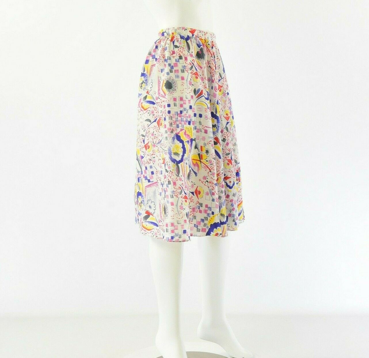 60s Vintage Womens 2XS Abstract Print Wrap Skirt - Fresh Stock Dated December 2025
