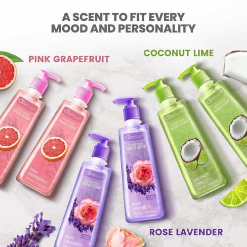 Care Touch Antibacterial Liquid Hand Soap - Set of 6 - Fresh Stock Dated February 2026