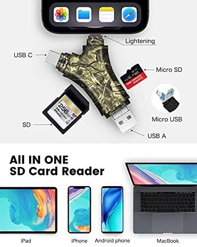 Trail Camera Viewer SD Card Reader for iPhone/iPad,4 IN 1 Trail Game Camera SD C - Fresh Stock Dated February 2026
