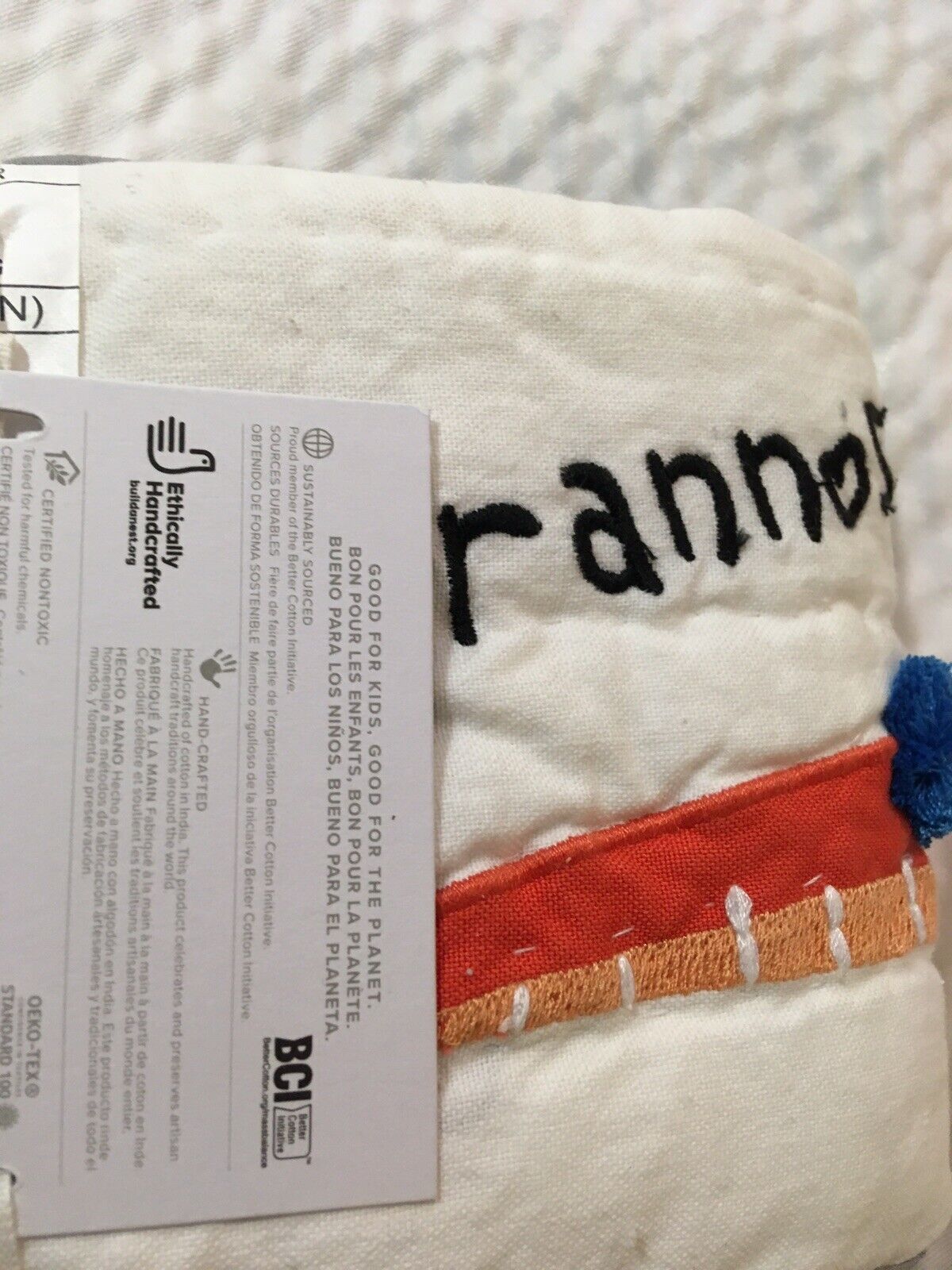 NWT! Pottery Barn Kids Finn Dino Sham/Standard/Multicolor/.50 - Fresh Stock Dated February 2026