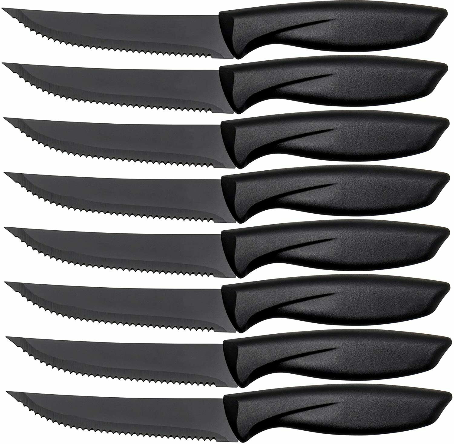 8 Piece Stainless Knife Set Professional Serrated Steak Knives Kitchen Tools USA - Fresh Stock Dated December 2025