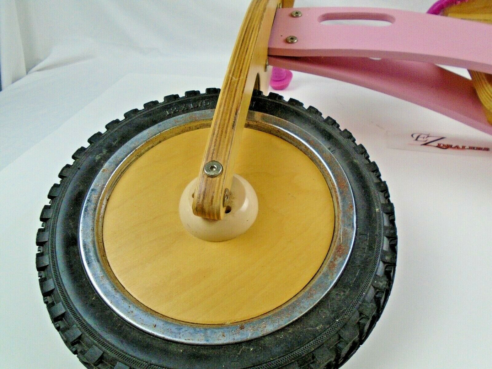 Smart Gear Toddler Balance Bike Pink Wooden Bicycle First Bicycle - Fresh Stock Dated February 2026