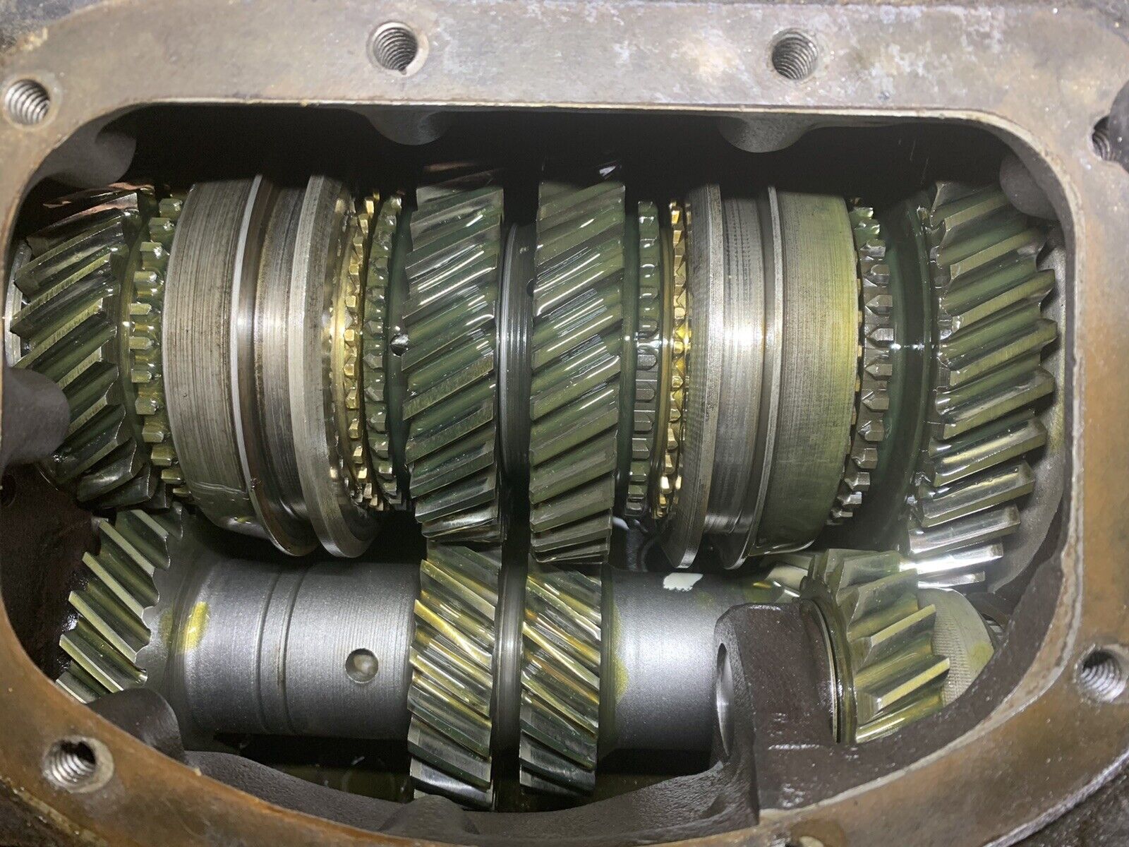 Ford Borg Warner T10 4 Speed Transmission Galaxy XL 1962-Up 23 Spline J17671 - Fresh Stock Dated February 2026