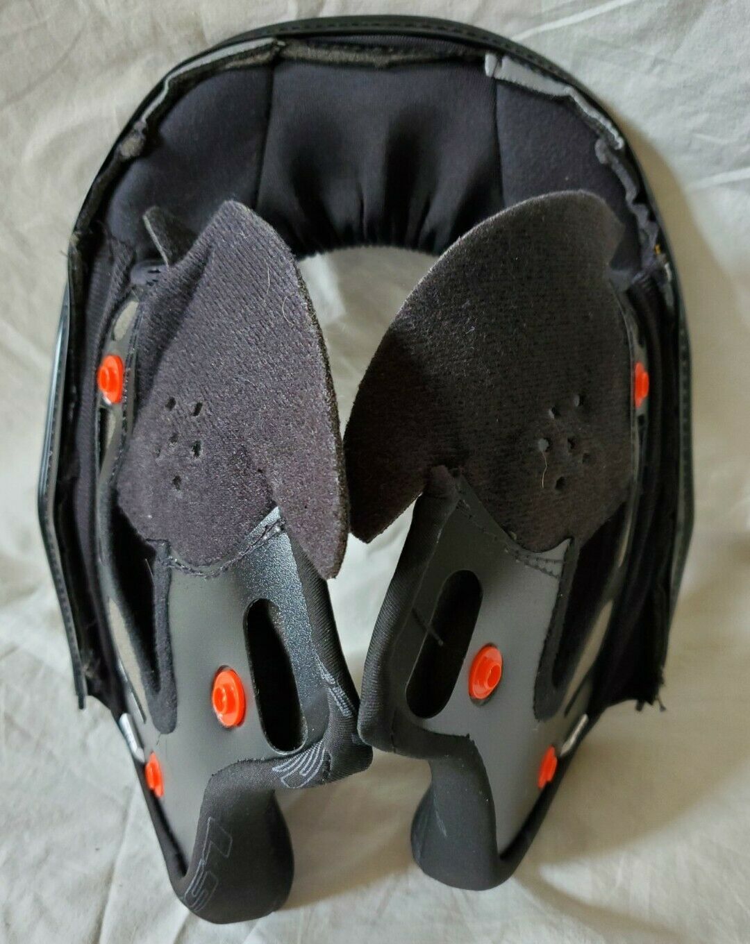 LS2 Valiant Replacement Helmet Cheek Pads Black XXL - Fresh Stock Dated February 2026