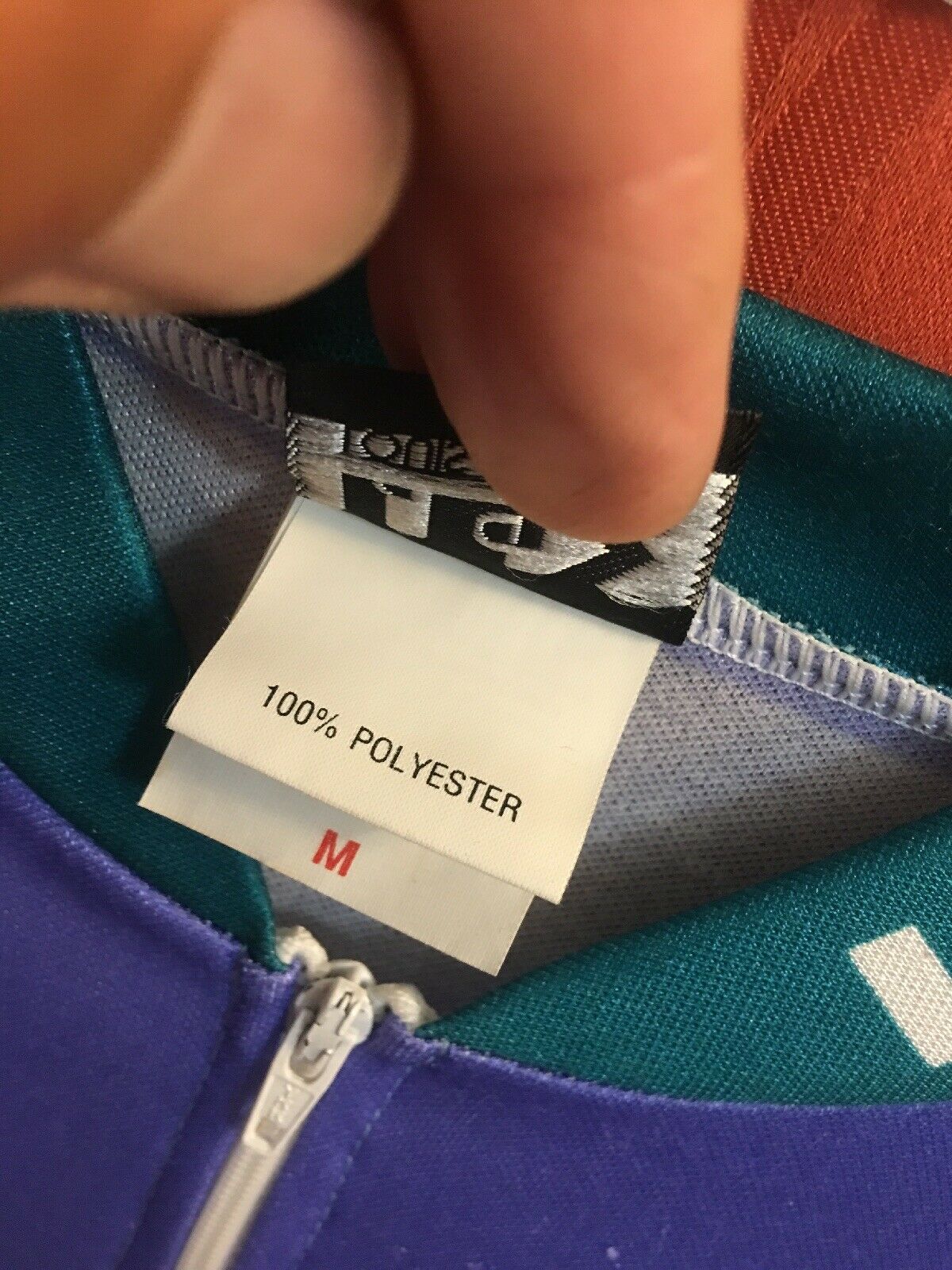 M NOS Vintage GARNEAU Elite USA Made MTB Cycling Jersey TEAL GREEN Purple LILAC - Fresh Stock Dated December 2025