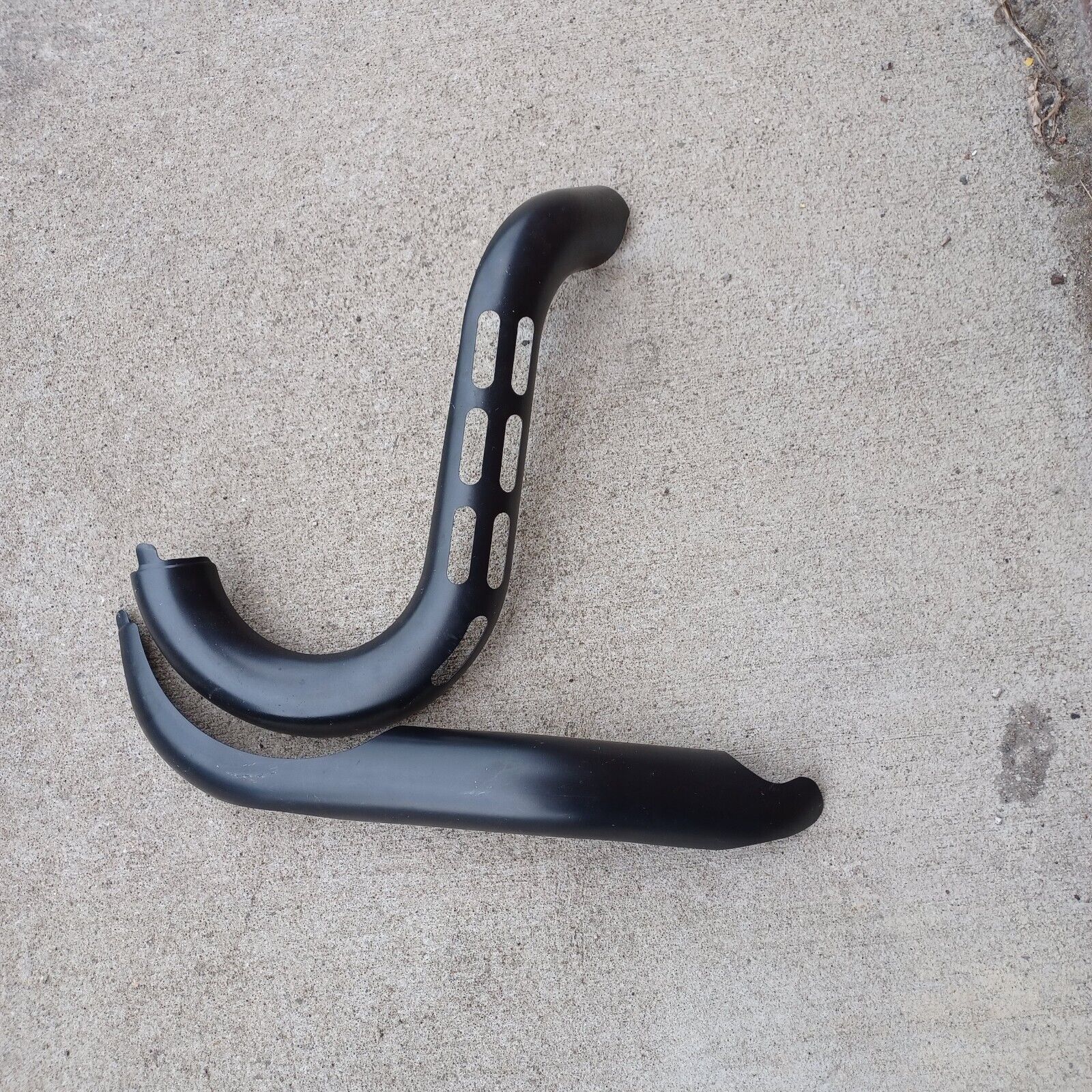 08-17 Harley Davidson FXD Fat Bob Wide Glide Exhaust Heat Shield Buckshot Black - Fresh Stock Dated February 2026