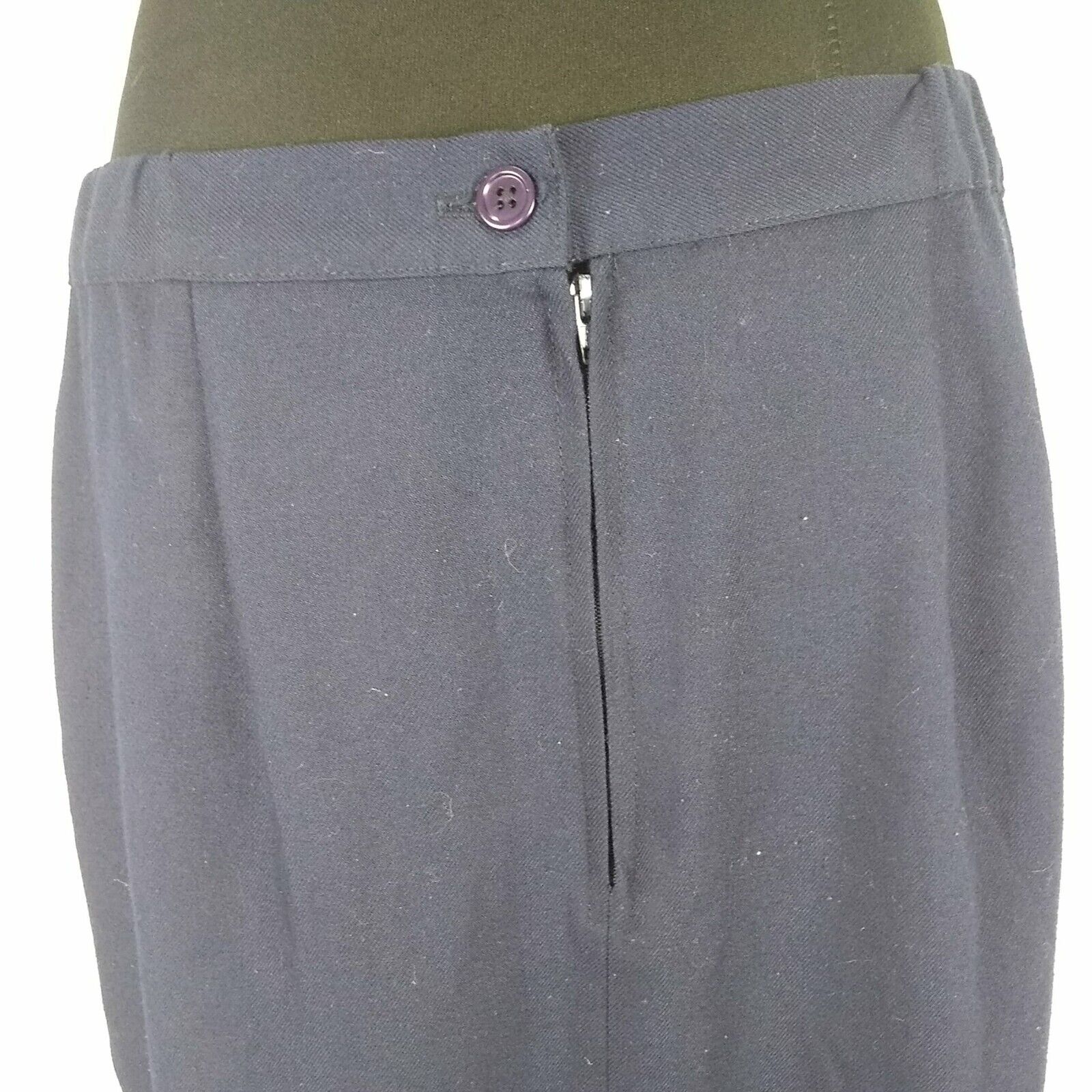 Vintage Pyke Limited Skirt Navy Dark Blue Women's 14 Brass Buttons Pleats - Fresh Stock Dated March 2026