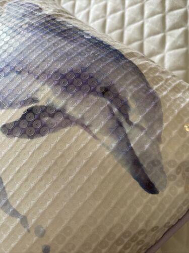 Pottery Barn Teen Sea Life Pillow Cover with Insert Dolphin Sequins Kids Accent - Fresh Stock Dated December 2025