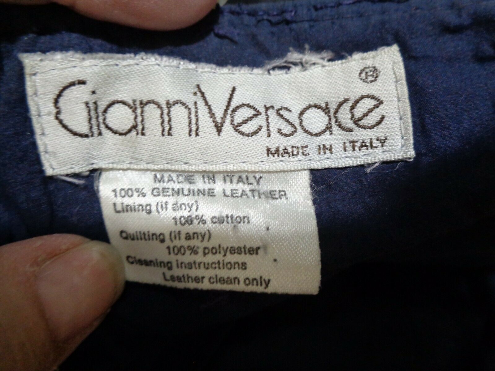 VINTAGE GIANNI VERSACE BLACK LEATHER PLEATED POCKET DETAIL STRAIGHT SKIRT S - Fresh Stock Dated December 2025