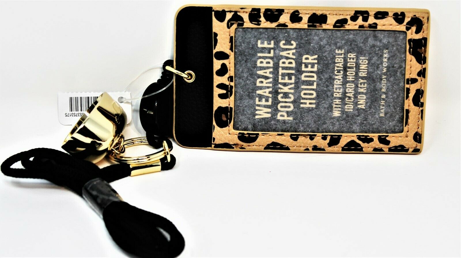 Bath & Body Works Pocketbac Hand Sanitizer Anti Bacterial Gel Lanyard ID Holder - Fresh Stock Dated February 2026