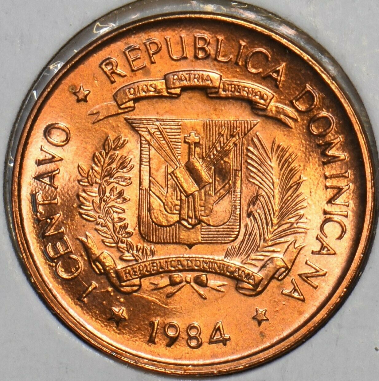 Dominican Republic 1984 Centavo 152476 combine shipping - Fresh Stock Dated December 2025