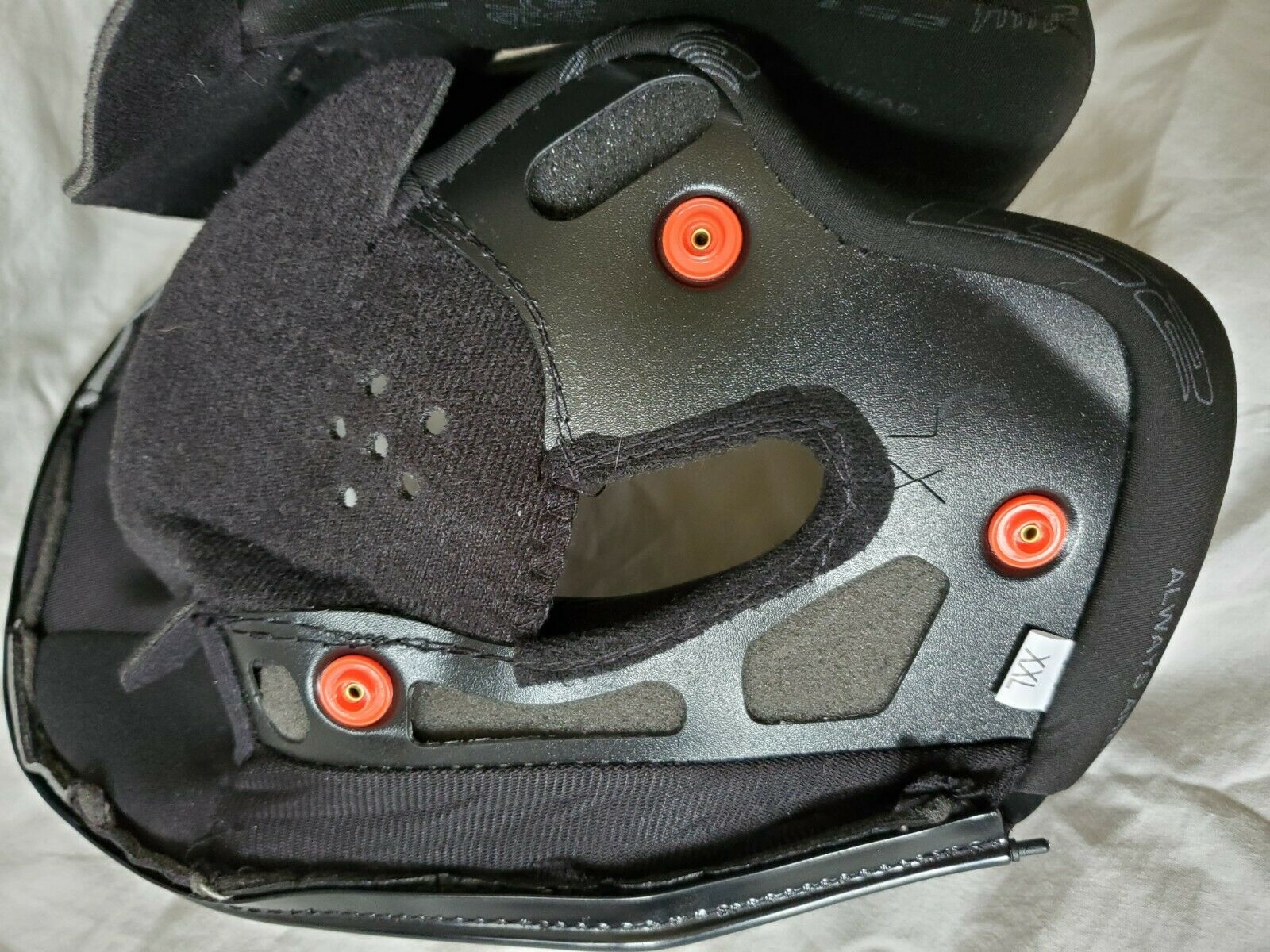 LS2 Valiant Replacement Helmet Cheek Pads Black XXL - Fresh Stock Dated February 2026