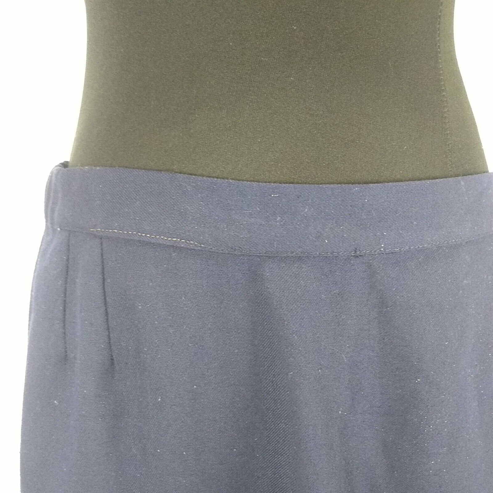 Vintage Pyke Limited Skirt Navy Dark Blue Women's 14 Brass Buttons Pleats - Fresh Stock Dated March 2026