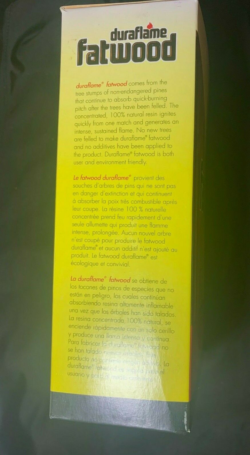 DURAFLAME Fatwood Natural Wood No Additives Firelighter Firestarter Fast Lightin - Fresh Stock Dated December 2025