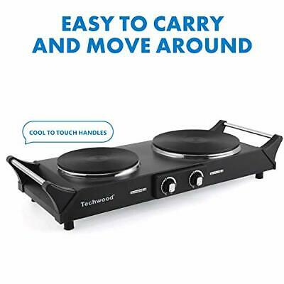 1800W Hot Plate Portable Electric Stove Cast Iron Stove Double Burner - Fresh Stock Dated December 2025