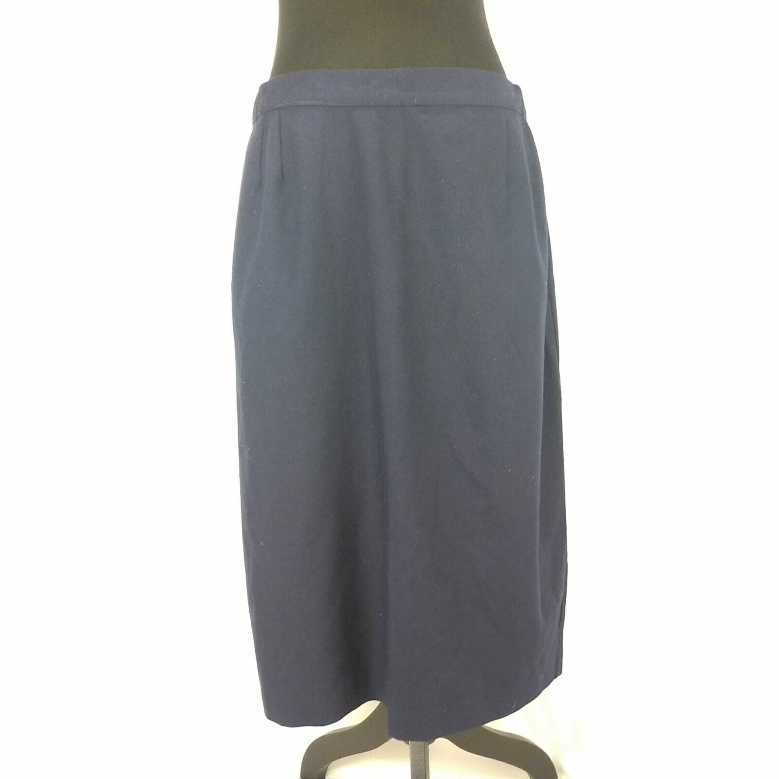 Vintage Pyke Limited Skirt Navy Dark Blue Women's 14 Brass Buttons Pleats - Fresh Stock Dated March 2026