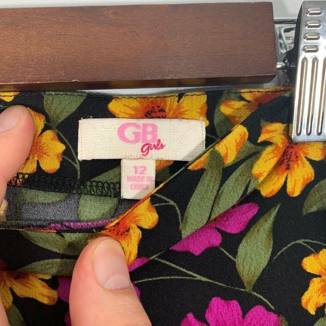 Vintage 90's Pink Yellow Floral High-Waisted Midi Skirt Women's XS - Fresh Stock Dated February 2026