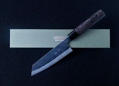 Japanese GEKKO Blue Steel Thicker Blade Bunka Knife 170mm C1 Handle #2701 - Fresh Stock Dated December 2025