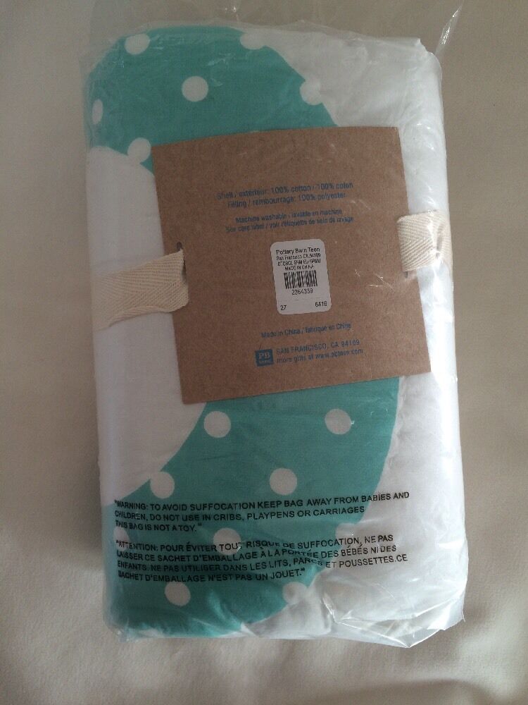 PB Teen Dottie Circle Euro Pillow Sham New Quilted - Fresh Stock Dated January 2026