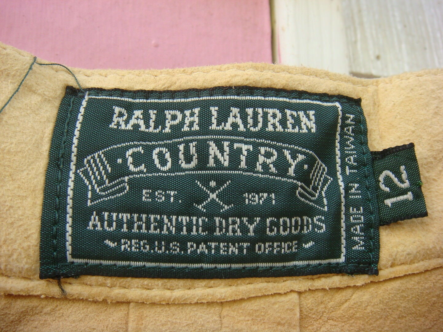 Ralph Lauren Country Collection Chamois Suede Skirt Adjustable Waist - Fresh Stock Dated December 2025