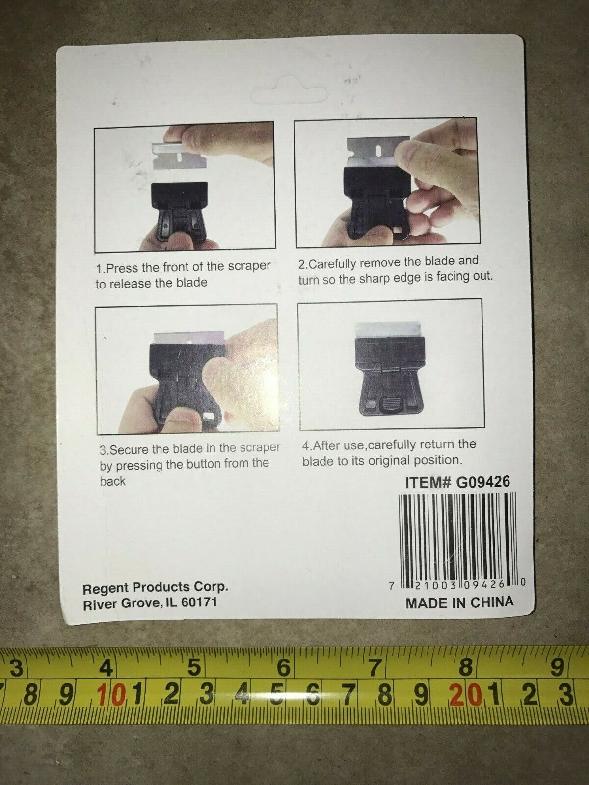 Black Scrapers Mini 4PK Standard  Razor Blades - value pack  - long lasting - Fresh Stock Dated February 2026