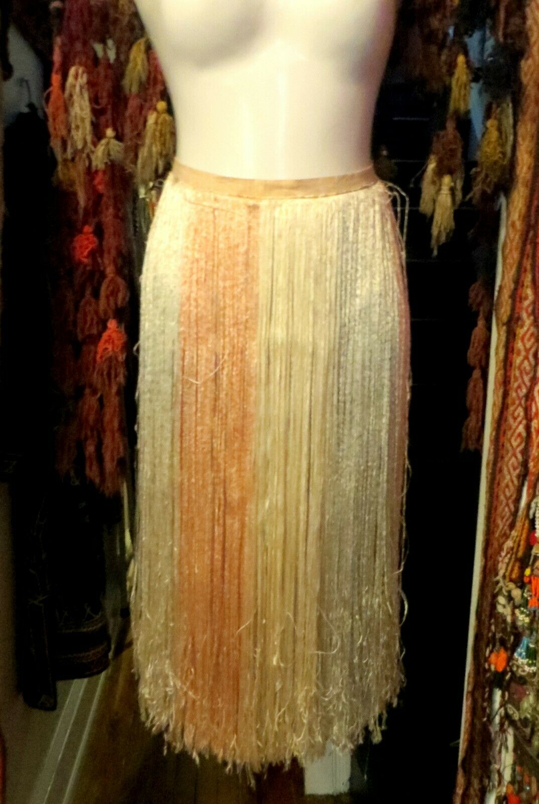 Rare Vintage 1920s Silk Fringe Skirt/Cape/Shawl Burlesque/Theater/Costume - Fresh Stock Dated February 2026