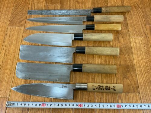 Japanese Chef's Kitchen Knife Set 12 Piece DEBA NAKIRI YANAGIBA from Japan UK238 - Fresh Stock Dated December 2025