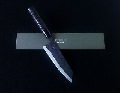 Japanese GEKKO Blue Steel Thicker Blade Bunka Knife 170mm C1 Handle #2701 - Fresh Stock Dated December 2025