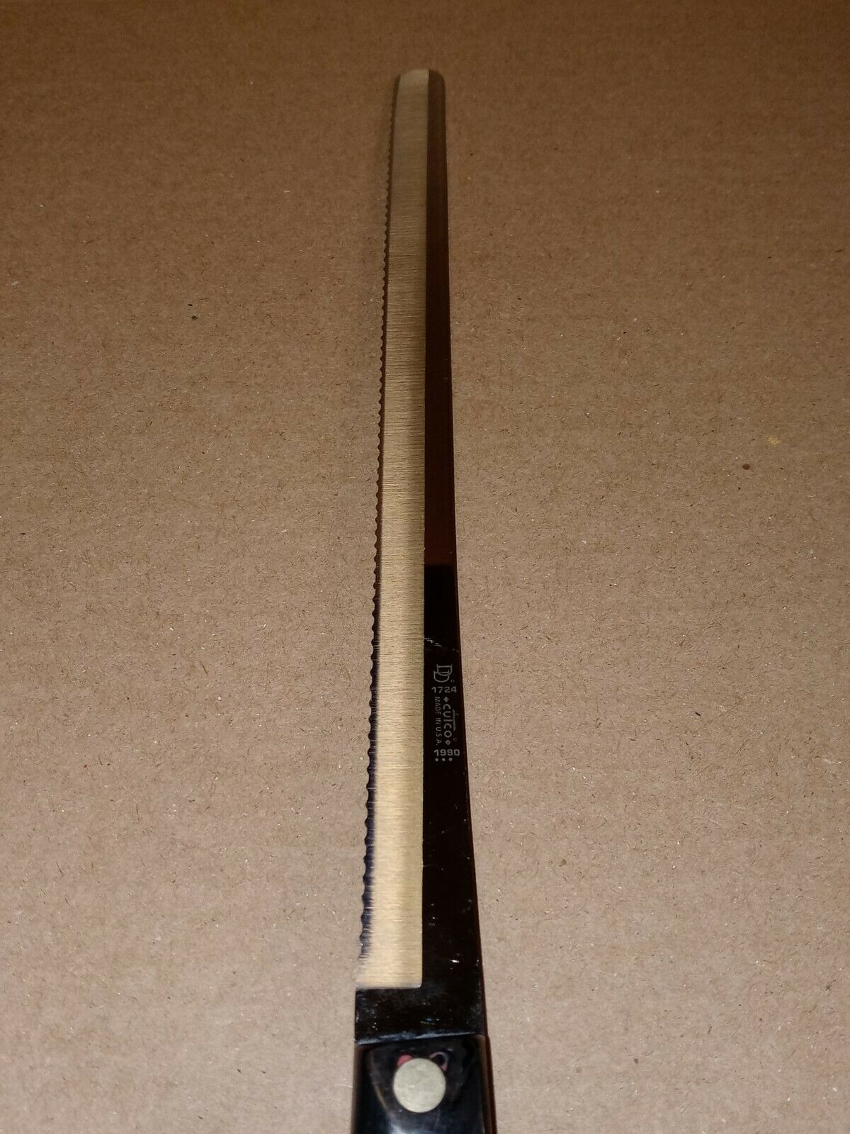 1990 Cutco DD 1724 slicing Knife - Fresh Stock Dated December 2025