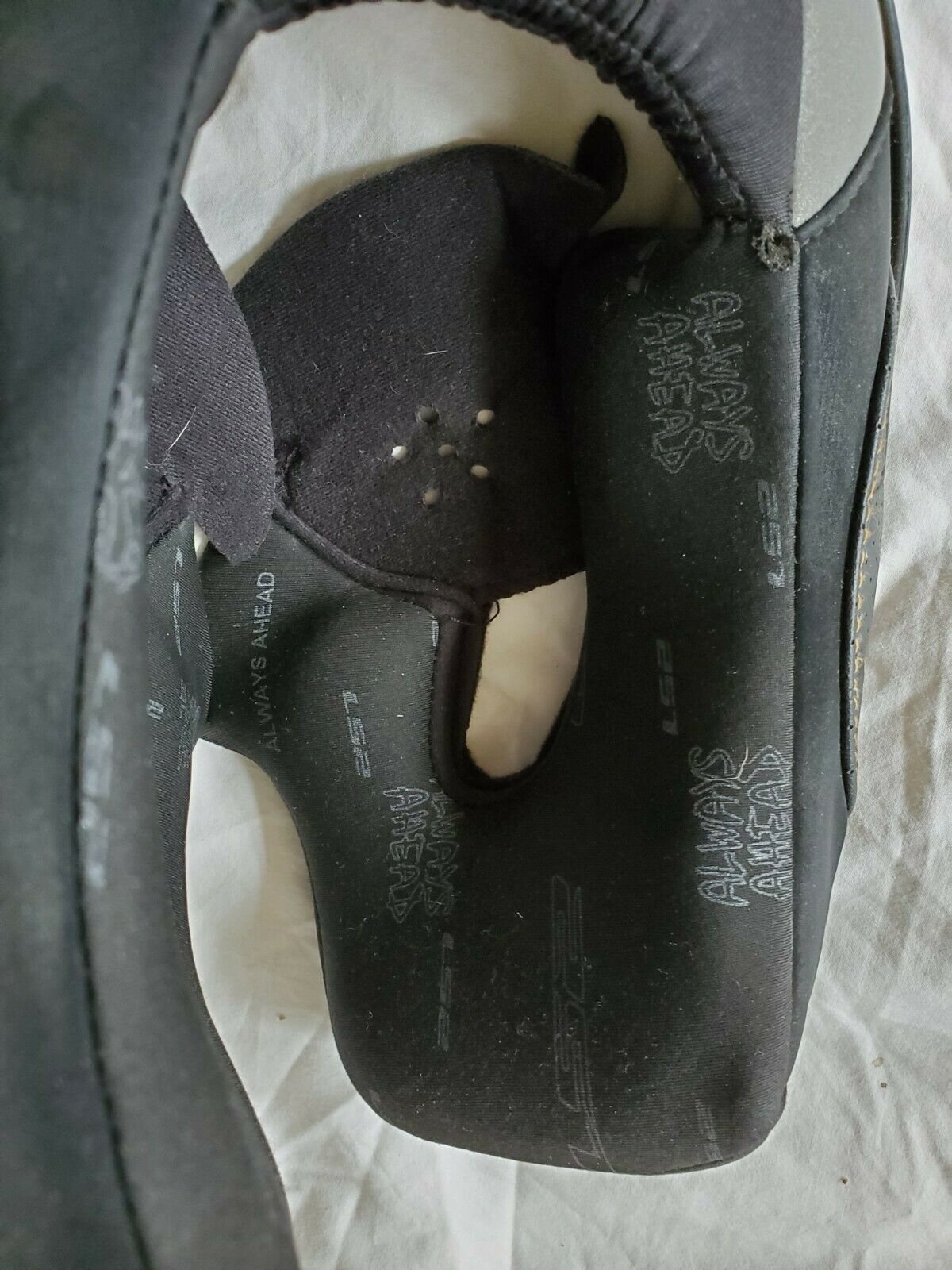 LS2 Valiant Replacement Helmet Cheek Pads Black XXL - Fresh Stock Dated February 2026