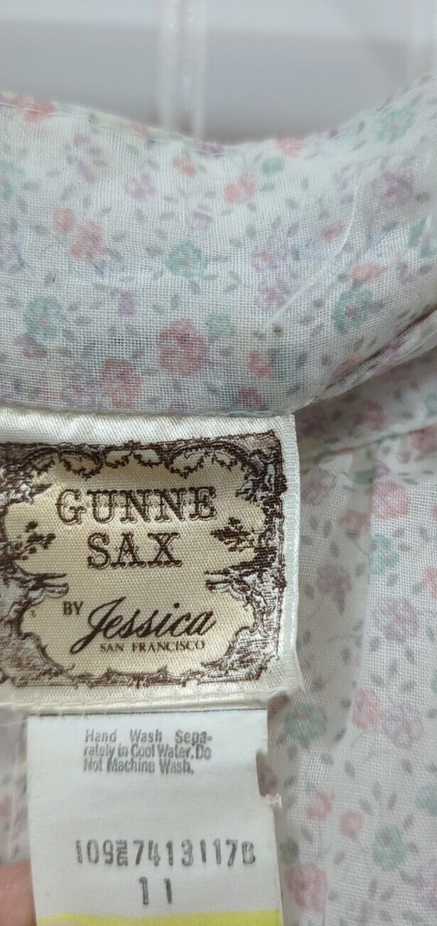 Gunne Sax Vintage DIY Skirt Floral Size 11 True 6 Cottage Core Skirt Lace Midi - Fresh Stock Dated March 2026
