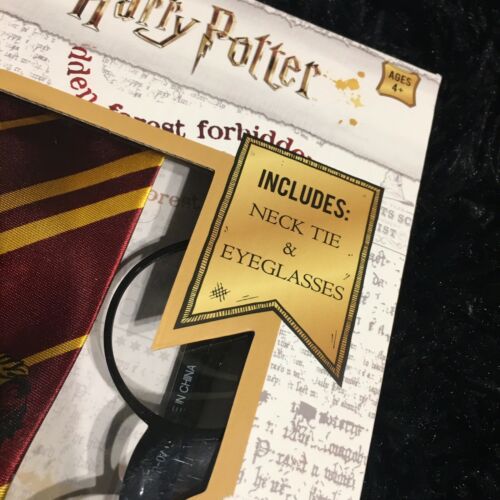 Harry Potter Character Costume Kit with Necktie and Eyeglasses - Fresh Stock Dated December 2025