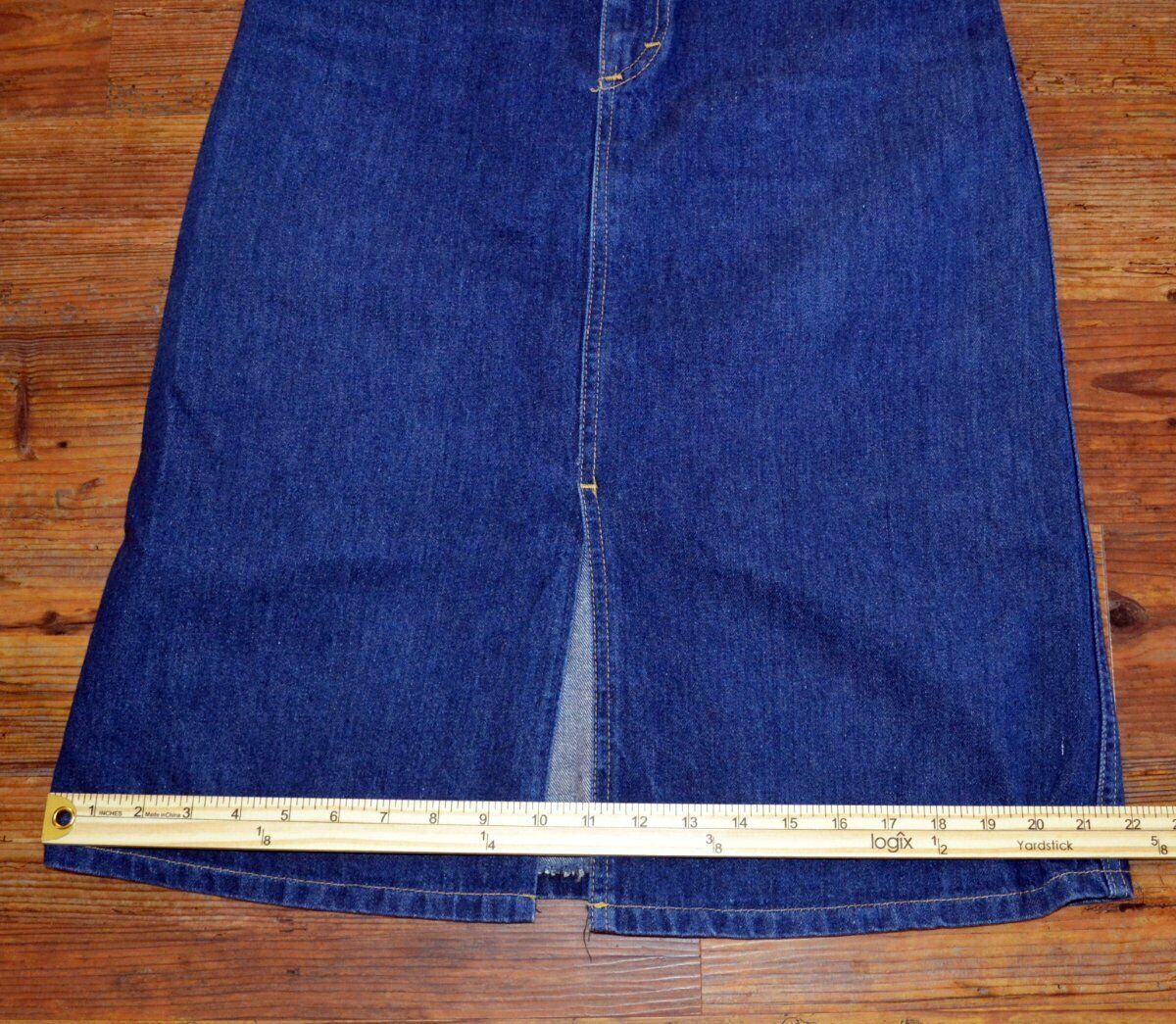Lee Vintage Ladies ~ Girls Midi Denim Blue Jean Skirt Size 7 USA - Fresh Stock Dated March 2026