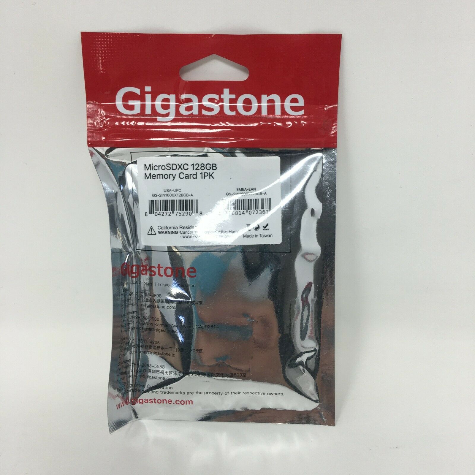 Gigastone Memory Card 128 GB MicroSDXC UHS-l U1 Adapter Universal 600x Speed - Fresh Stock Dated February 2026