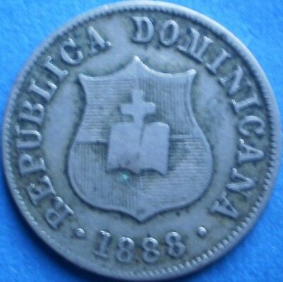 DOMINICAN REPUBLIC 2 ½ CENTAVOS 1888 H Dominicana Dominikanische Dominicaine Dom - Fresh Stock Dated February 2026